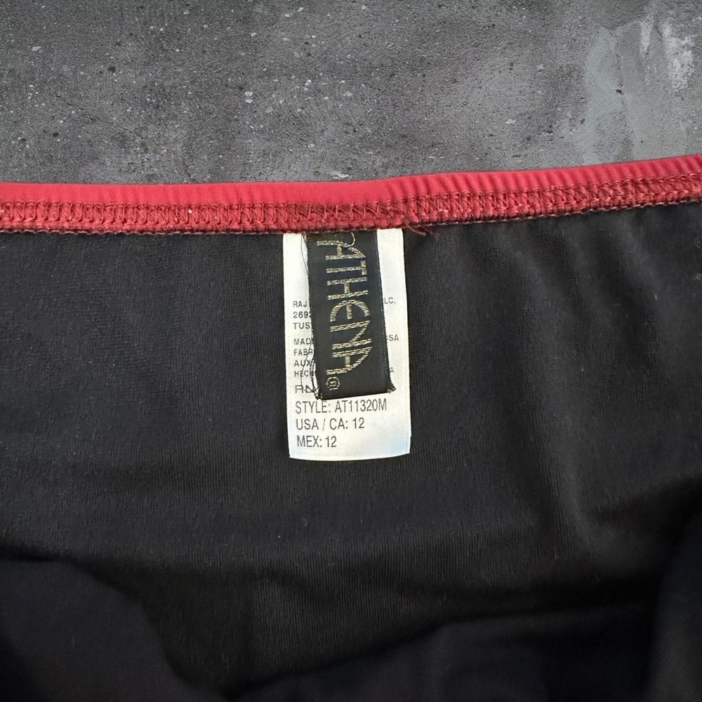 Athena swim skirt red modest swim bottom skort womens 12 - Picture 3 of 4